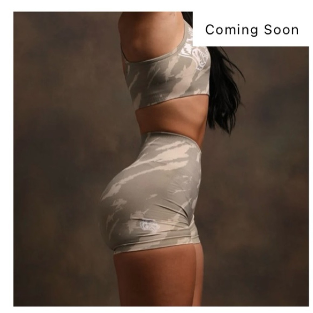 Everson Seamless Cacti Cream Shorts (Darc Sport)